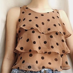 Forever 21 Polka dot Crop top